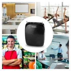 Teacher Voice Amplifier 10W  with UHF Wireless Mic and Wired Mic Headset Speaker Amplifier S615