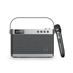 Active Noise Cancelling Bluetooth Speaker Home Hi-Fi Loud Party Speaker with UHF Wireless Microphone T9