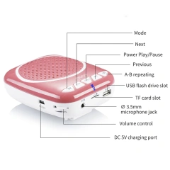 Portable Voice Amplifier Speakers with Headset Micro for Teacher Classroom  to Protect Throat S308