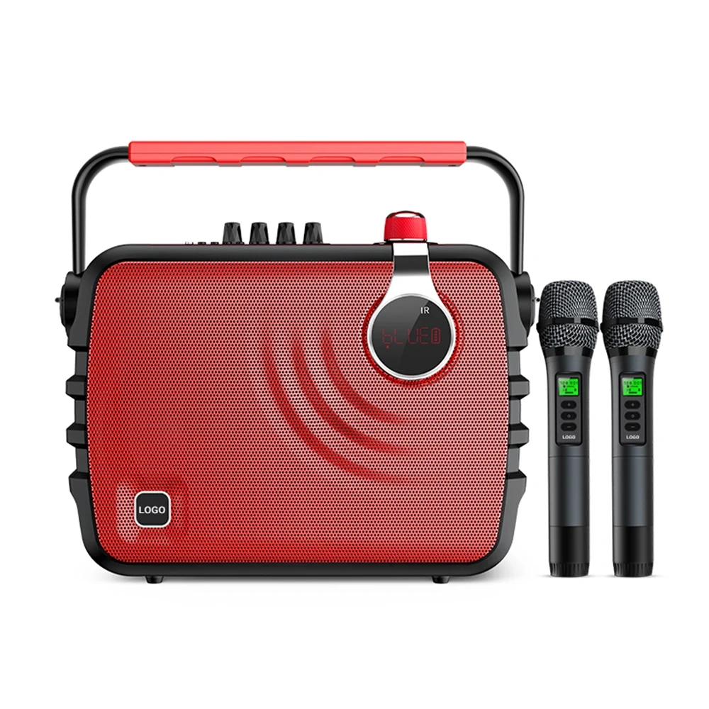 Newest Hottest Home Outdoor Wireless HIFI Karaoke Speaker With UHF Microphone 70W Party Speaker K6
