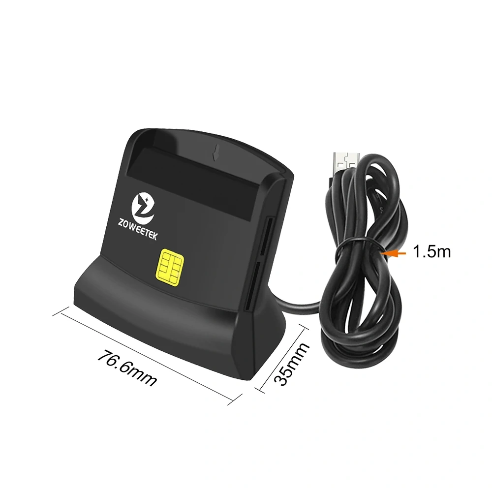 Multifunction Card Reader EMV IC/ID/TF/SD/MMC/SIM Smart Credit Card Readers All In ONE ZW-12026-6