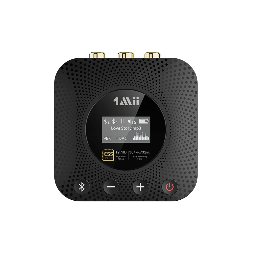 Hi-Res LDAC Bluetooth Music Receiver with OLED Display Wireless Audio Adapter for Receiver B06HD+
