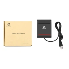 CAC/ID/IC Chip Card Reader Single Slot USB 2.0 CCID Credit Card Reader Writer ZW-12026-2
