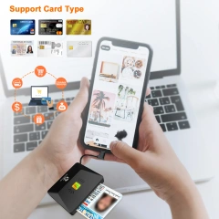Mobile Credit Card Reader Support ATM CAC ID IC SIM SIS Card ISO 7816 Chip Reader ZW-12026-X