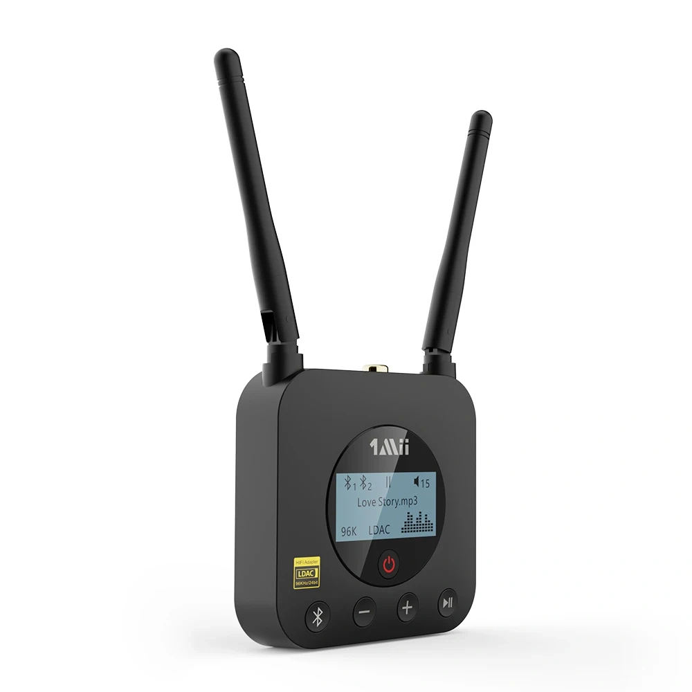 LDAC BT 5.1 Audio Receiver with Display Upgrade Your Old Speaker,Long Range Wireless Adapter B06PRO+