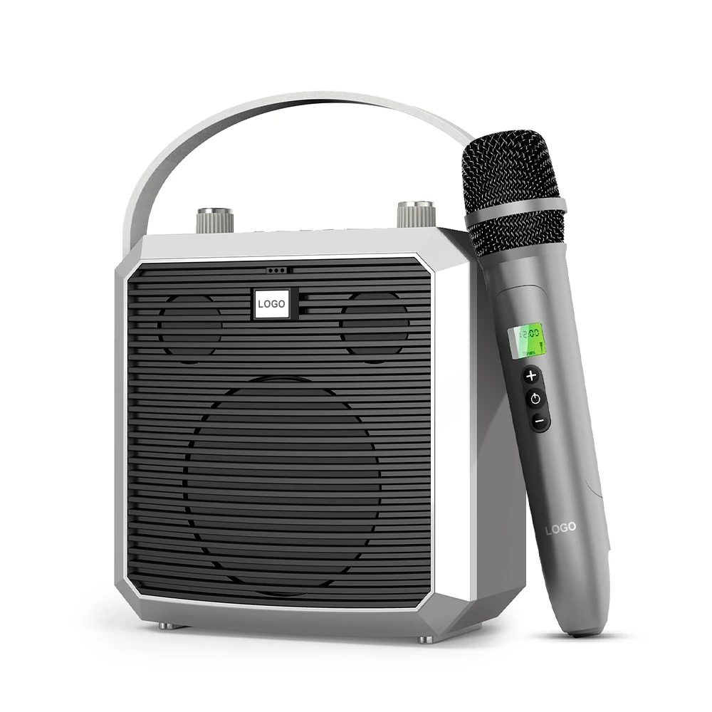 Portable Karaoke Speaker 50W 7.4V 4400mAh Midrange Subwoofer Audio for Outdoor Camping/Traning M3