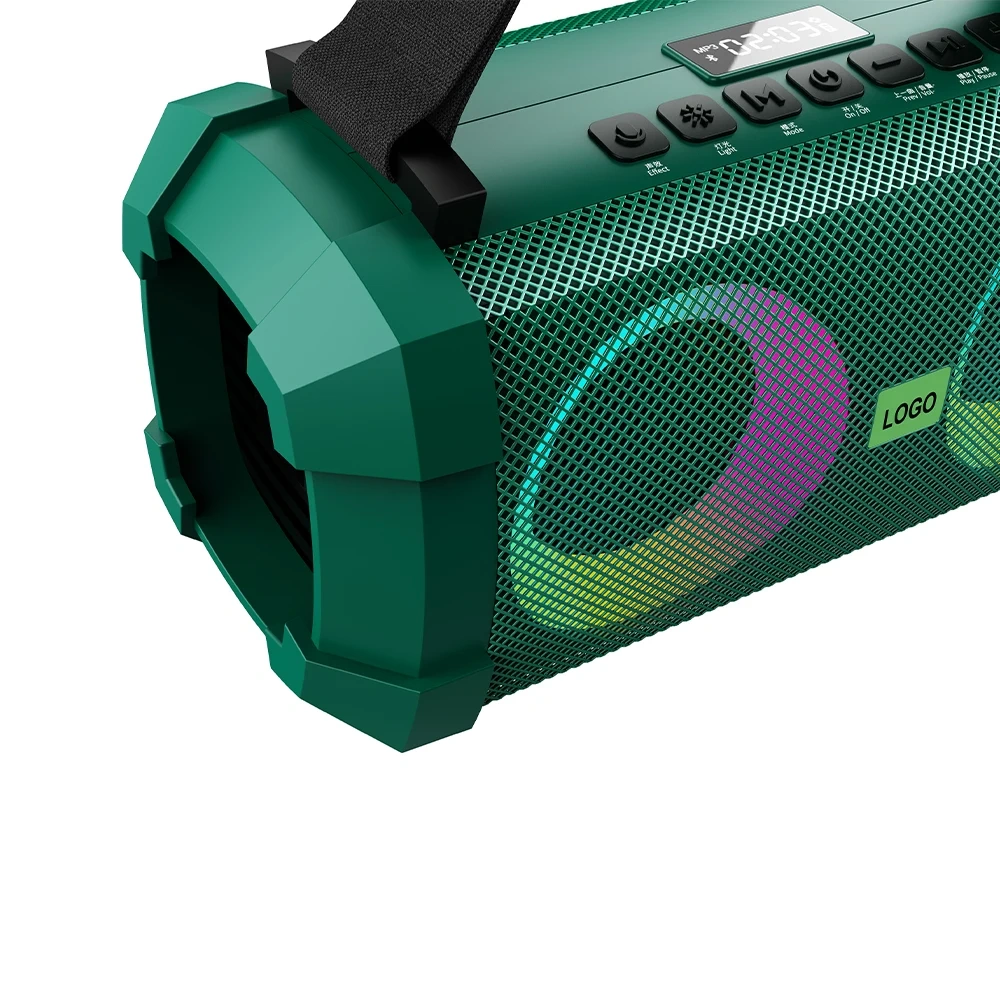 Portable Speaker with UHF Wireless Microphone Effect Big Size RGB LED Light Bluetooth Speaker X1