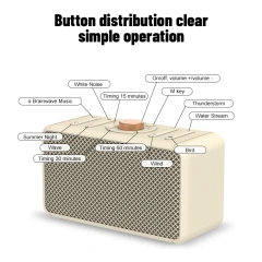 White Noise Machine Portable Natural Music Sleep Speaker Bluetooth with 3 Timing for Baby/Adult S1