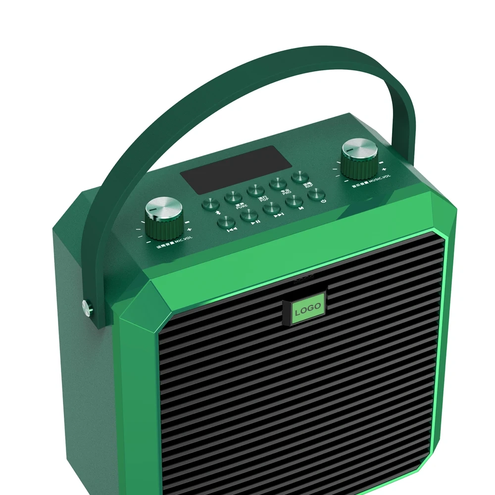 Portable Karaoke Speaker 50W 7.4V 4400mAh Midrange Subwoofer Audio for Outdoor Camping/Traning M3