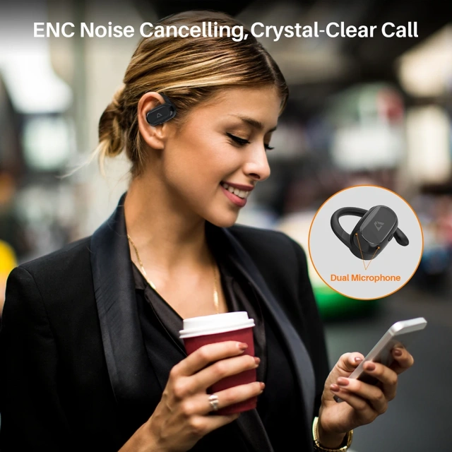 ENC Bluetooth Headphones Sport Workout TWS Bluetooth Earphone True Wireless Earbuds E35