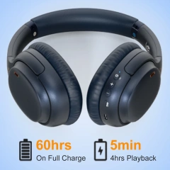 Hi-res LDAC Bluetooth Earphone Wireless Headphones ANC with aptX HD & Low Latency 60H Playtime E700