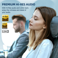 Hybrid Active Noise Cancelling Headphones,LDAC Hi-Res Wireless Audio,75H Playtime Y8