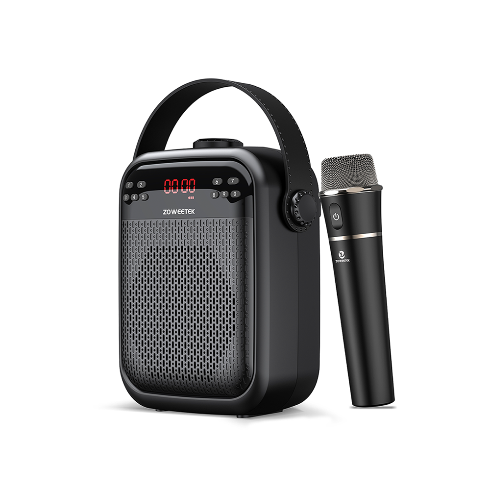 25W Outdoor Wireless Bluetooth Speaker with UHF Microphones Portable Voice Amplifier for Teachers H6
