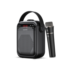 25W Outdoor Wireless Bluetooth Speaker with UHF Microphones Portable Voice Amplifier for Teachers H6