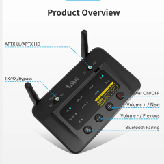 Hi-Fi Bluetooth 5.2 Transmitter & Receiver – Dual Mode Audio Adapter with ESS SABRE DAC B03PRO