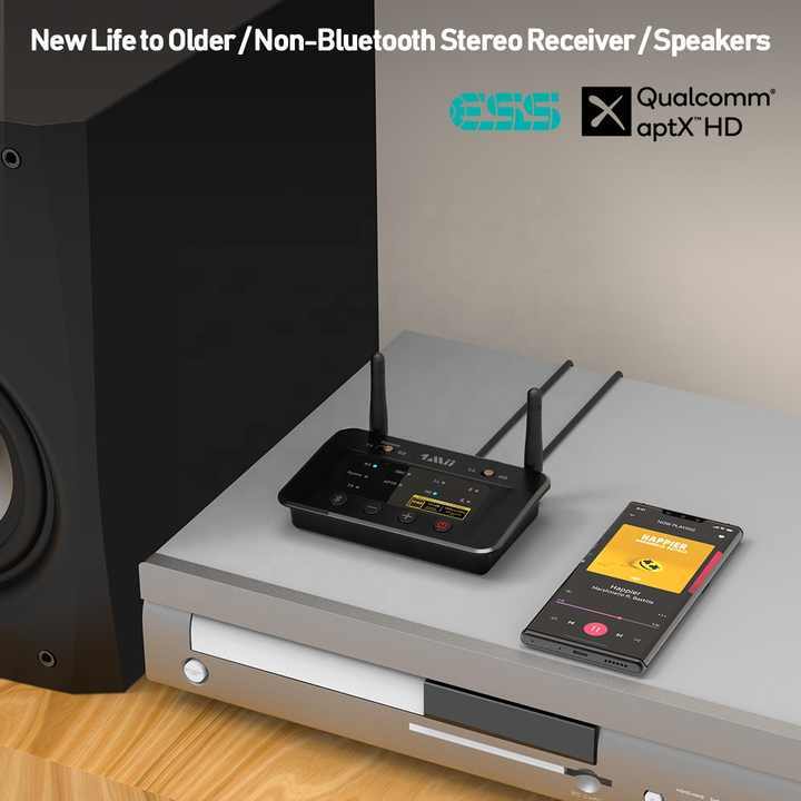 Hi-Fi Bluetooth 5.2 Transmitter & Receiver – Dual Mode Audio Adapter with ESS SABRE DAC B03PRO