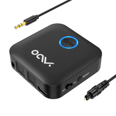 Wireless Bluetooth 5.2 Transmitter and Receiver with Aptx-LL/HD & Adaptive Bluetooth Audio Adapter B06T5