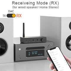 HiFi DAC Decoder Bluetooth 5.0 Transmitter and Receiver With AptX-LL/HD & LDAC for TV DS700