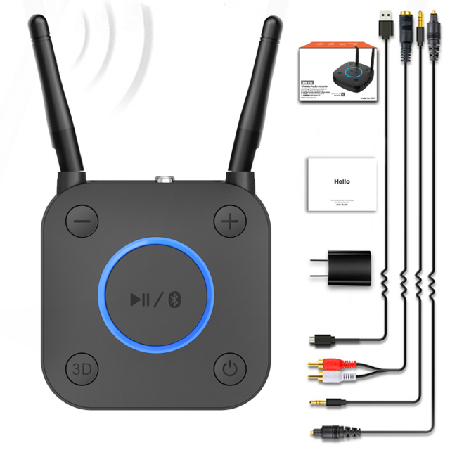 Sound Stereo Receiver AUX & Optical & Coaxial Out Bluetooth Audio Receiver for Speaker B06PRO