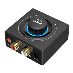Bluetooth 5.2 Audio Receiver – Compact Wireless Adapter with AUX & RCA Output B06T3