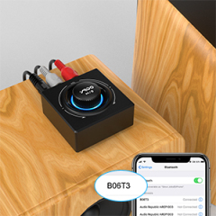 Bluetooth 5.2 Audio Receiver – Compact Wireless Adapter with AUX & RCA Output B06T3