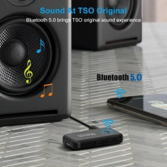 Hands-free Calling Mini In-car Bluetooth 5.0 Audio Adapter Stereo Wireless Bluetooth Receivers ML100