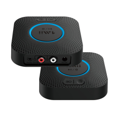 Home HiFi Audio Receiver with AptX-LL/HD 3.5mm AUX/RCA Out Stereo Receiver Bluetooth Adapter for Speaker B06+