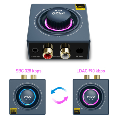 Bluetooth 5.2 HiFi Audio Receiver – Supports LDAC, aptX HD, and Dual Output B06T3+