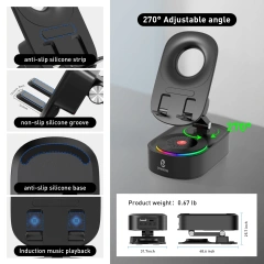 Induction Speaker With Phone Stand and Charging Function Bluetooth 5.3 Wireless Speaker S580