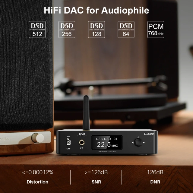 USB DAC Desktop Decoder Headphone Amplifier Preamplifier with LDAC  Audio Receivers DS600