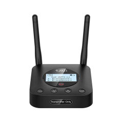 Bluetooth 5.2 Transmitter with Screen Display for Easy Pairing BT Audio Adapter with aptX LL & HD B06TX+