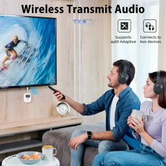 Bluetooth Adapter 2 in 1 Wireless Audio Transmitter and Receiver Safefly min+