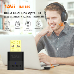 Audio Transmitter aptx-ll/HD & Adaptive Adapter for Bluetooth 5.3 70ft Long Range B10