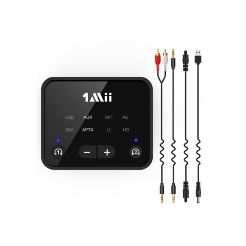 Transmitter Low Latency AUX Bluetooth Adapter, the Finest Wireless Headphones Transmitter for TV B06T6