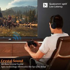 Transmitter Low Latency AUX Bluetooth Adapter, the Finest Wireless Headphones Transmitter for TV B06T6