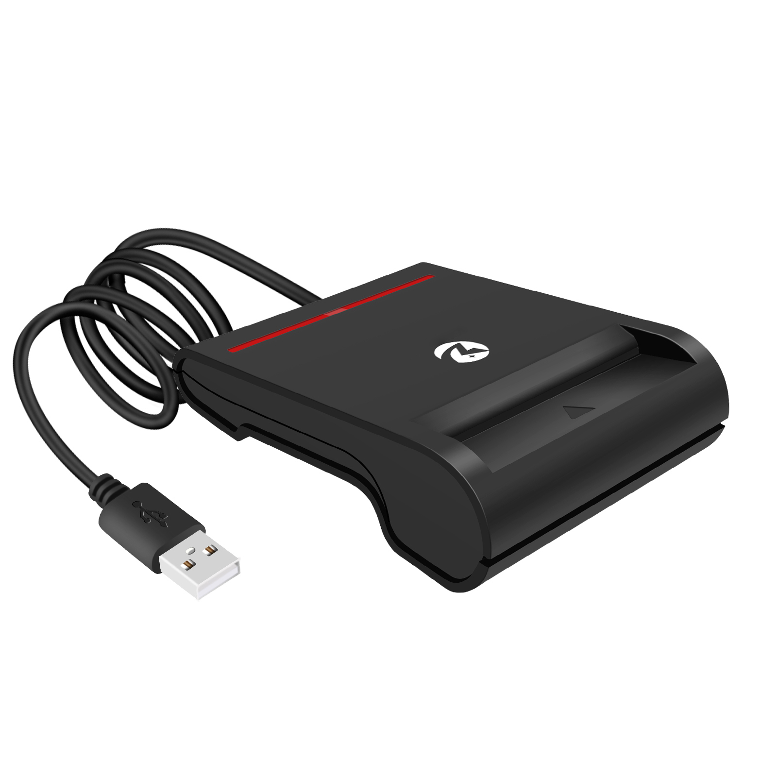 CAC/ID/IC Chip Card Reader Single Slot USB 2.0 CCID Credit Card Reader Writer ZW-12026-2