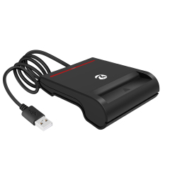CAC/ID/IC Chip Card Reader Single Slot USB 2.0 CCID Credit Card Reader Writer ZW-12026-2