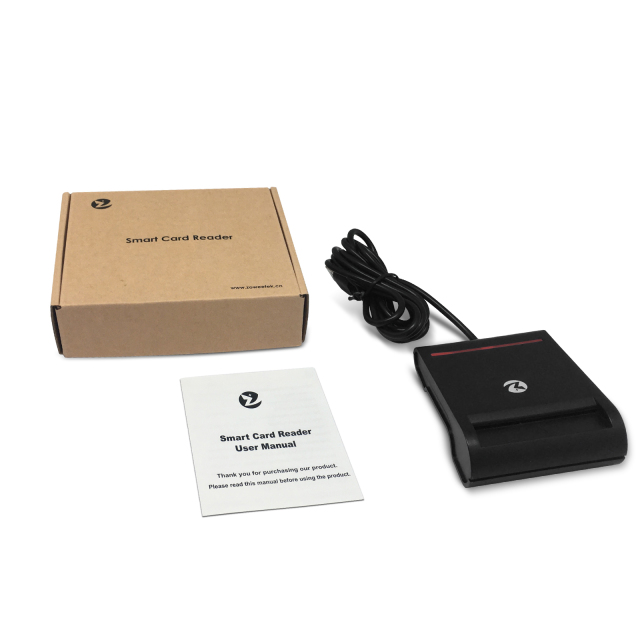 CAC/ID/IC Chip Card Reader Single Slot USB 2.0 CCID Credit Card Reader Writer ZW-12026-2