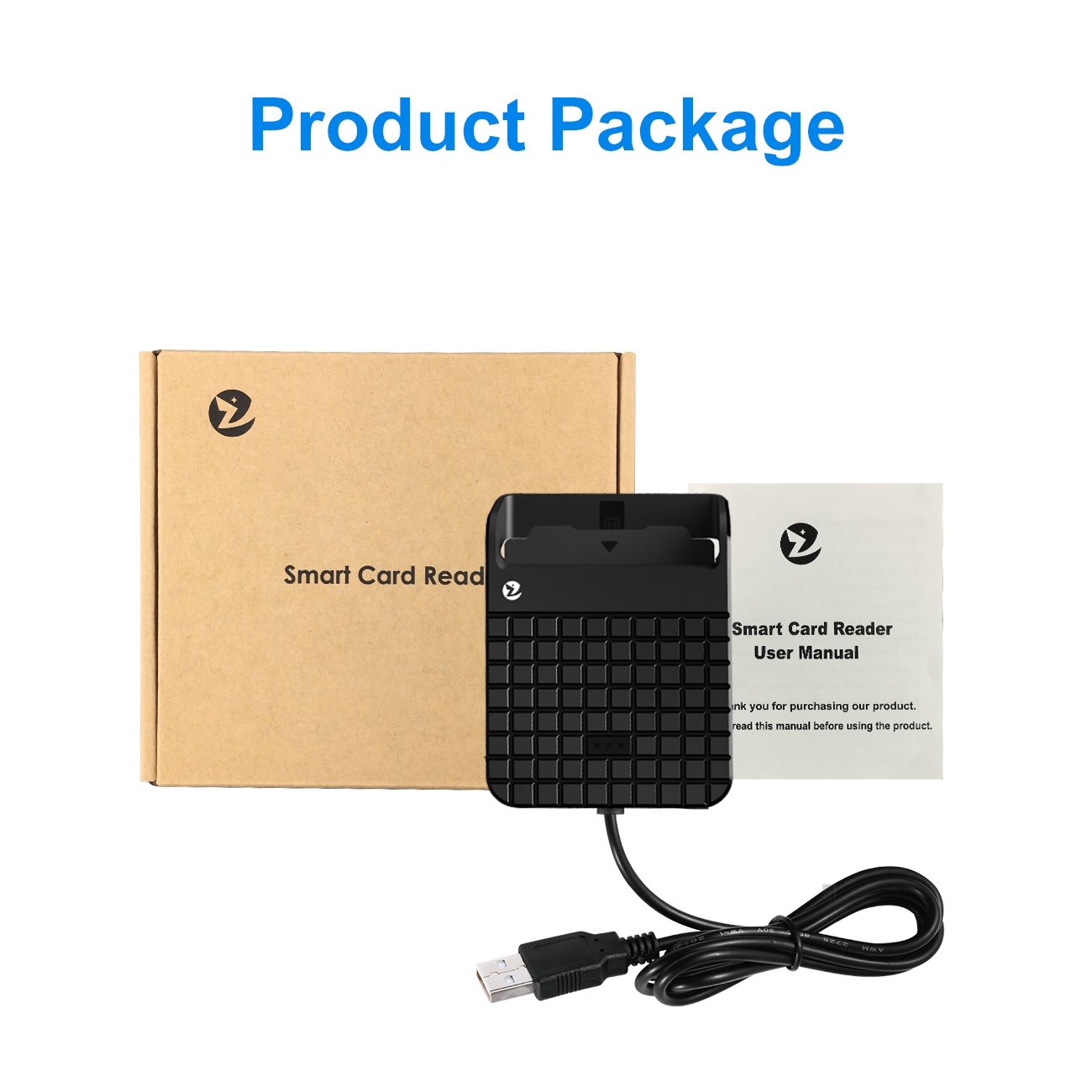 Smart Card Reader Usb2.0 Sim Id Ic Chip Bank Card Contact Smart Card Reader ZW-12026-5