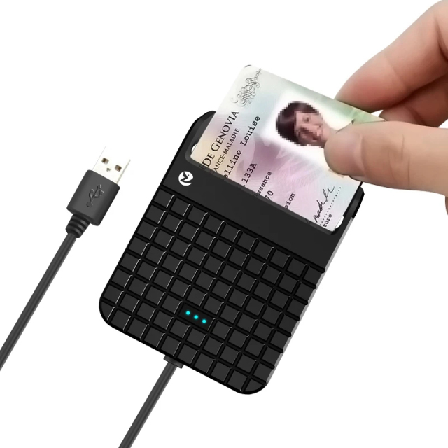 Smart Card Reader Usb2.0 Sim Id Ic Chip Bank Card Contact Smart Card Reader ZW-12026-5