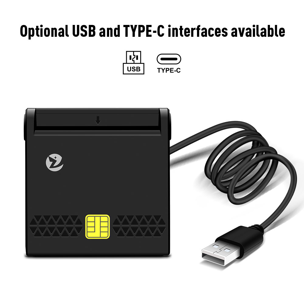 USB Card Reader All in One SD TF Memory Card Reader ISO 7816 EMV ID SIM Card Reader ZW-12026-7