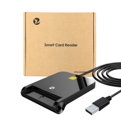 IC ID Card Reader Affordable Chip Card Reader USB 2.0 Single Slot Credit Card Reader ZW-12026-8