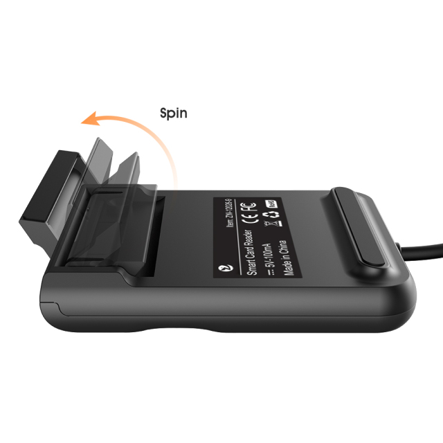 Chip Card Reader USB 2.0 EMV CAC SIS IC ID Card Reader ATM Credit Card Reader ZW-12026-9