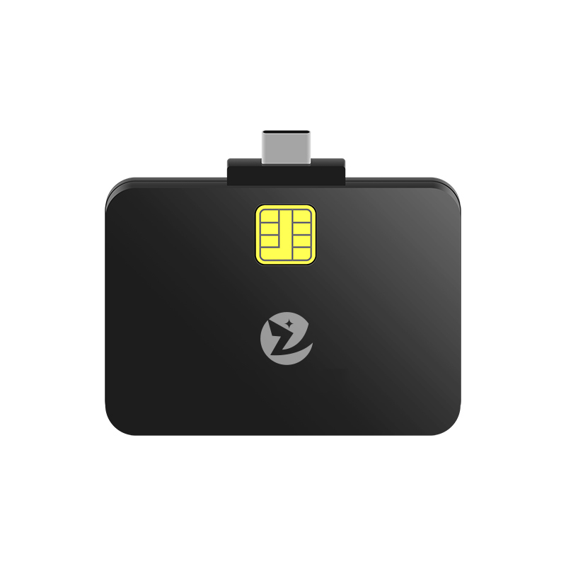USB-C Card Reader EMV Card Reader Smart ID & IC Chip Card Readers for Phone Tablets ZW-12027-1