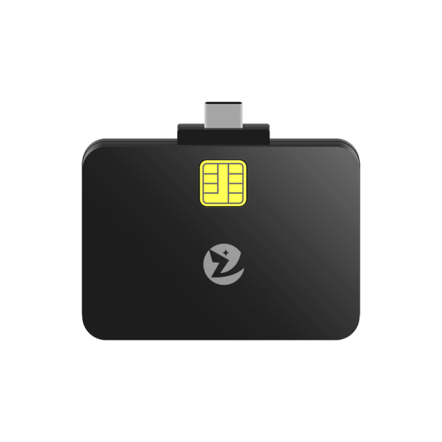 USB-C Card Reader EMV Card Reader Smart ID & IC Chip Card Readers for Phone Tablets ZW-12027-1