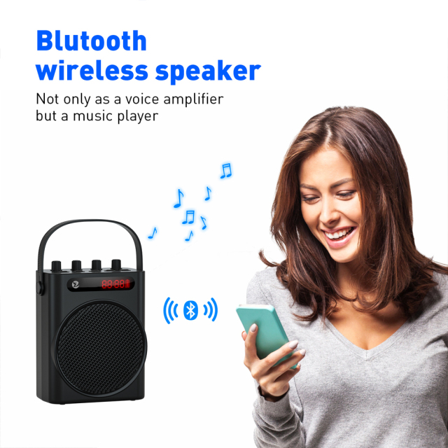 ZOWEETEK 35W Portable Voice Amplifier – Dual Wireless Microphone PA System for Teachers, Trainers and Tour Guides S4Plus
