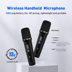 ZOWEETEK 35W Portable Voice Amplifier – Dual Wireless Microphone PA System for Teachers, Trainers and Tour Guides S4Plus