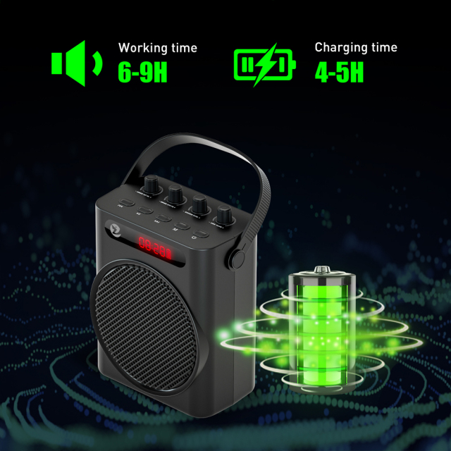 ZOWEETEK 35W Portable Voice Amplifier – Dual Wireless Microphone PA System for Teachers, Trainers and Tour Guides S4Plus