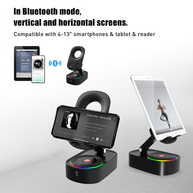 Induction Speaker With Phone Stand and Charging Function Bluetooth 5.3 Wireless Speaker S580