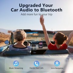 1Mii 2.4GHz Wireless Car Audio Receiver, 3.5mm AUX Adapter for Phone to Car Stereo, Digital Audio Receiver B35